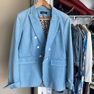 KOURT MED lined denim blazer